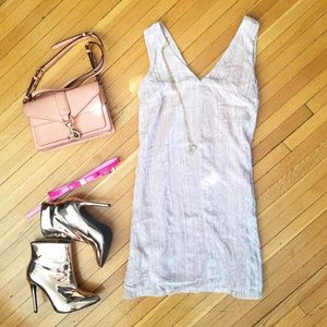 LOFT Crushed Velvet Swing Dress